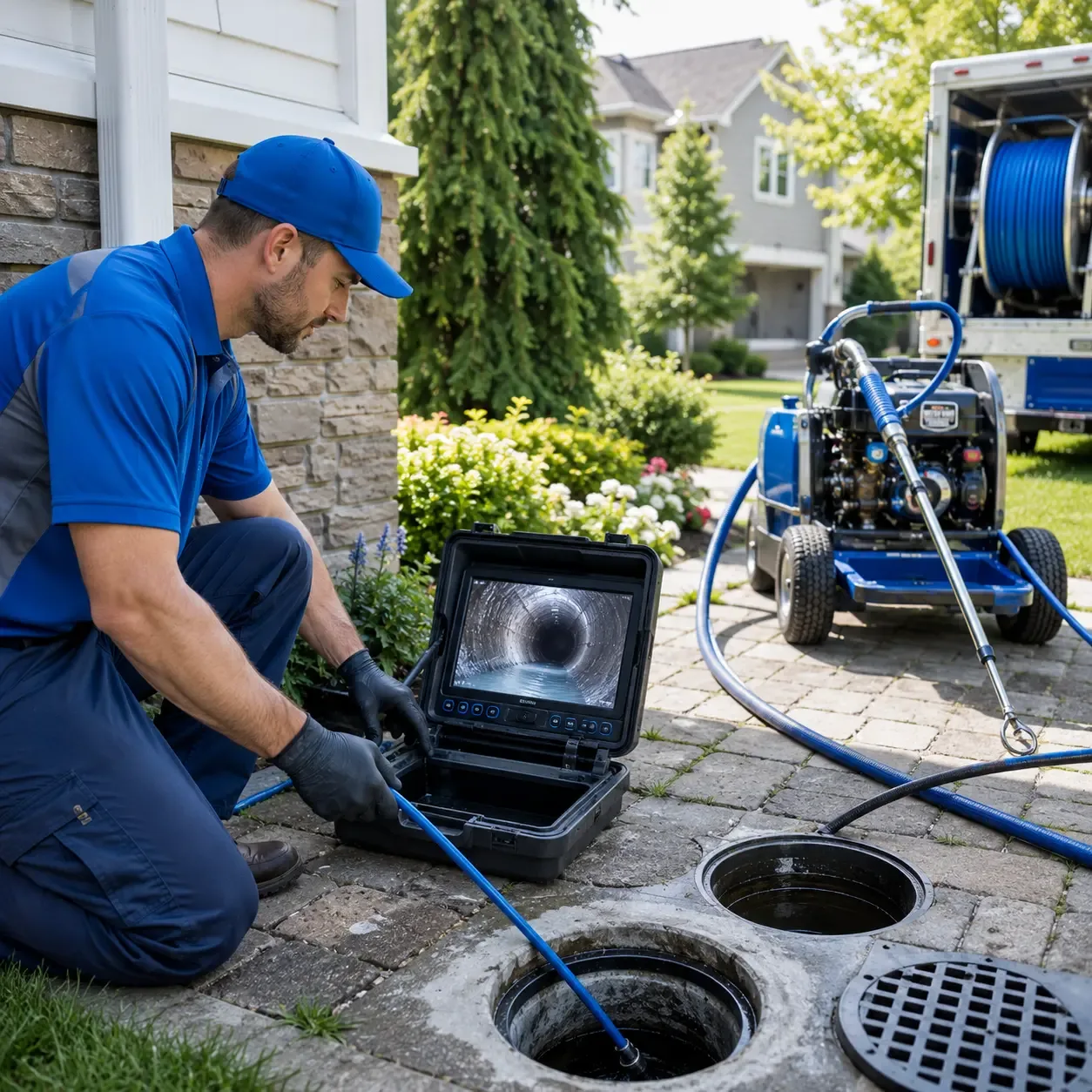 Outdoor drain cleaning professionals serving Odessa, NY