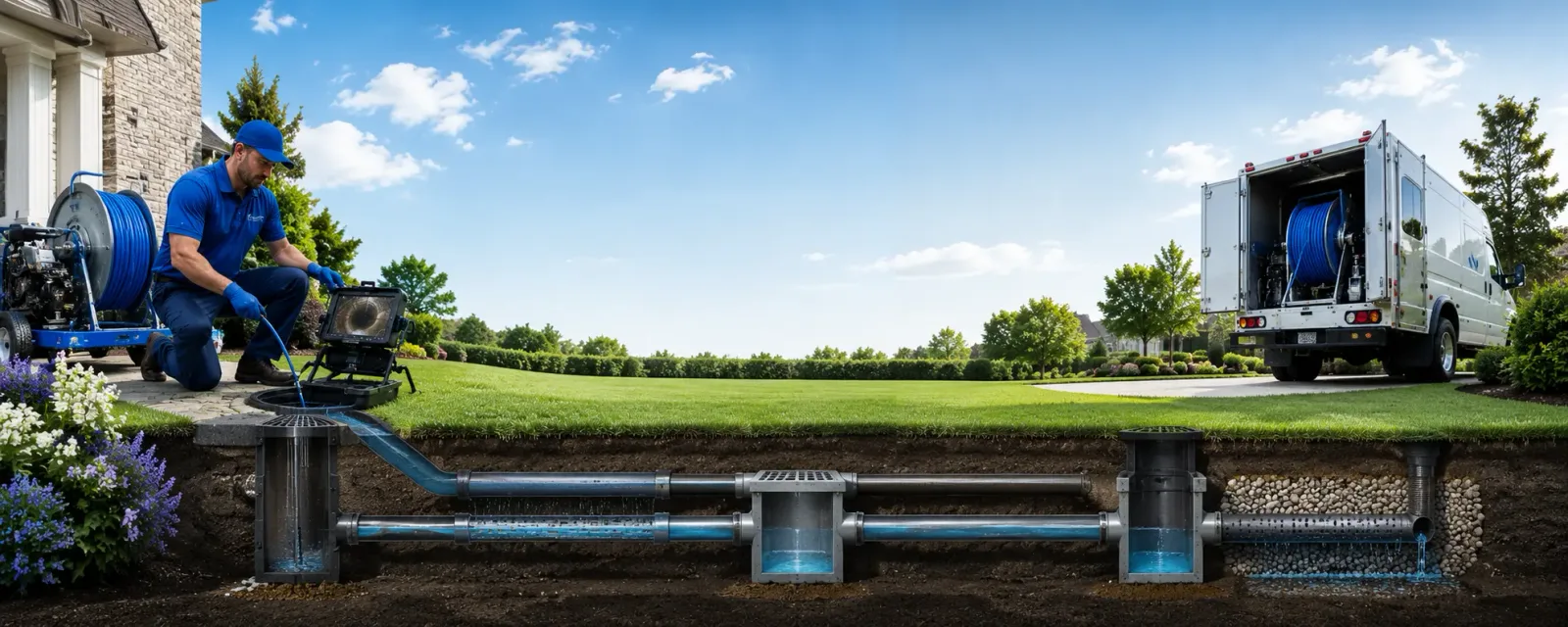 Outdoor drain cleaning information for Odessa, NY